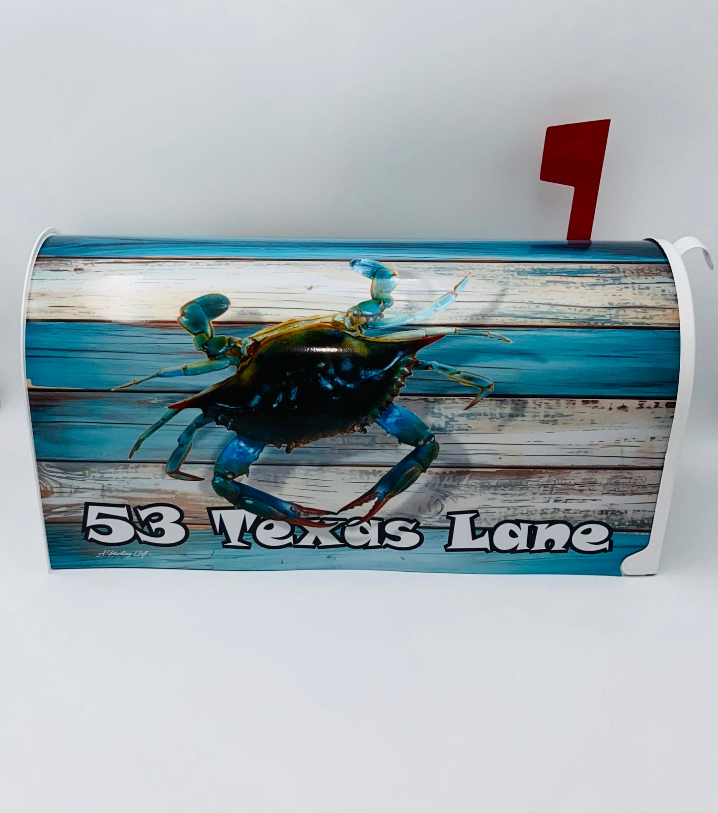 Blue Crab Custom Mailbox, Beach Decor Gift