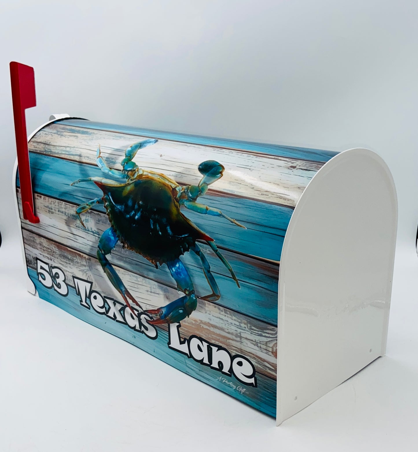Blue Crab Custom Mailbox, Beach Decor Gift