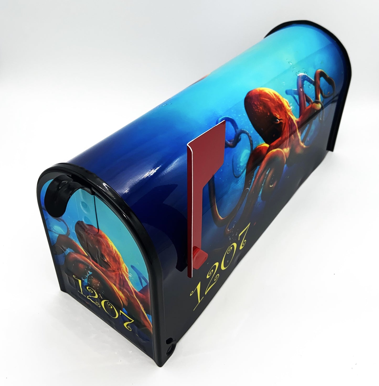 Octopus custom mailbox, Beach design gifts for Mom and Dad